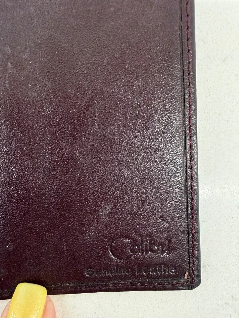 Mickey Mouse Leather Wallet - Dark Brown